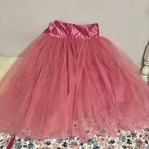 Shabby Apple Pink Tulle Skirt